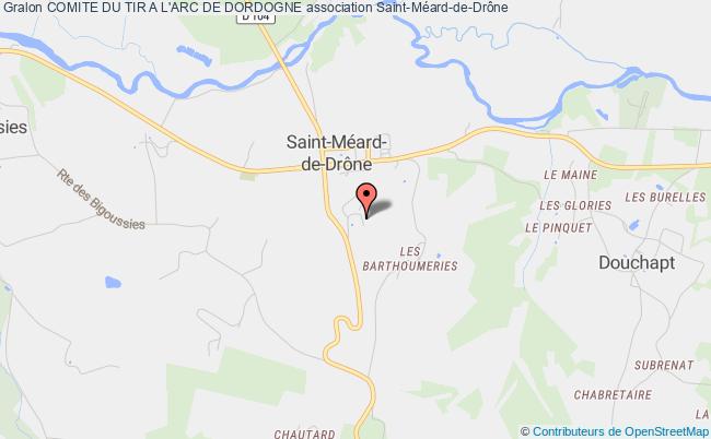 plan association Comite Du Tir A L'arc De Dordogne Saint Meard de drone