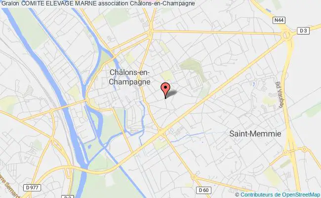 plan association Comite Elevage Marne Châlons-en-Champagne