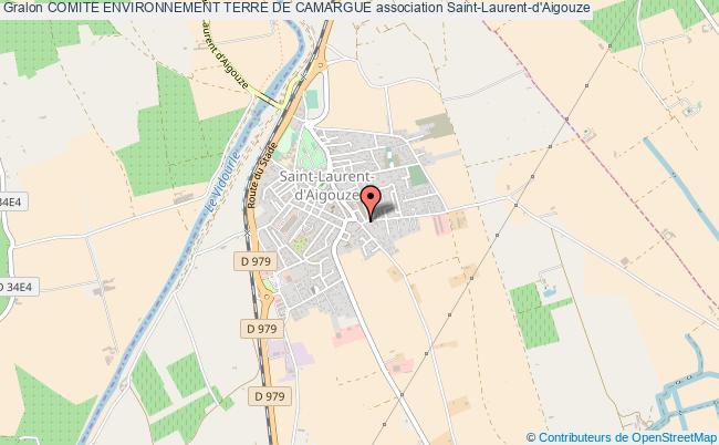 plan association Comite Environnement Terre De Camargue Saint-Laurent-d'Aigouze