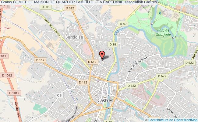 plan association Comite Et Maison De Quartier Lameilhe - La Capelanie Castres