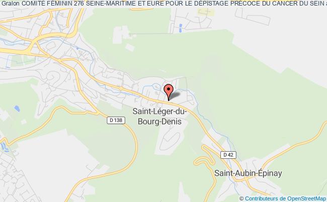 plan association ComitÉ FÉminin 276 Seine-maritime Et Eure Pour Le DÉpistage PrÉcoce Du Cancer Du Sein Saint-Léger-du-Bourg-Denis