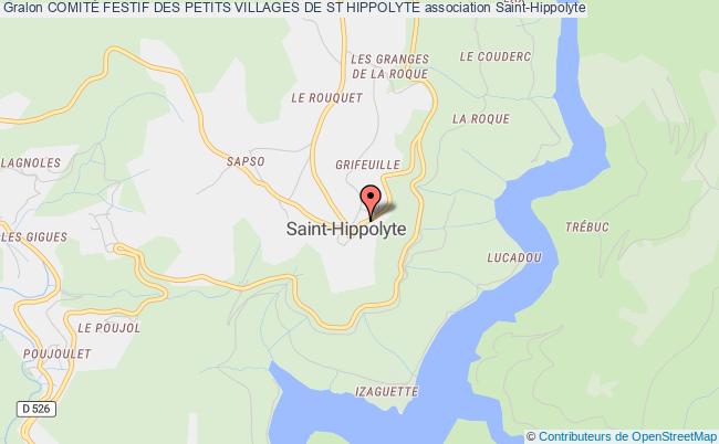plan association ComitÉ Festif Des Petits Villages De St Hippolyte Saint-Hippolyte