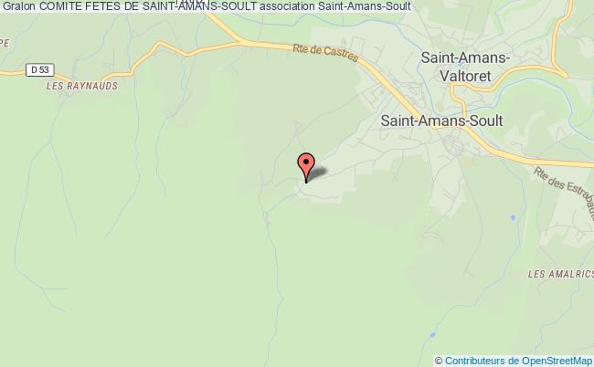 plan association Comite Fetes De Saint-amans-soult Saint-Amans-Soult
