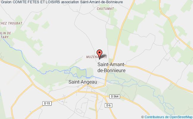 plan association Comite Fetes Et Loisirs Saint-Amant-de-Bonnieure