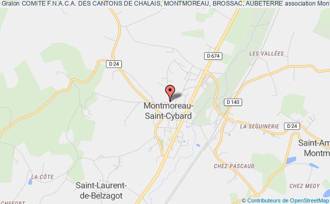 plan association Comite F.n.a.c.a. Des Cantons De Chalais, Montmoreau, Brossac, Aubeterre Montmoreau-Saint-Cybard