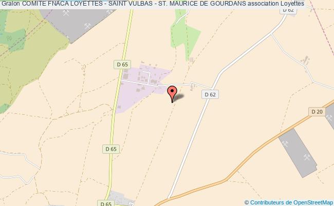 plan association Comite Fnaca Loyettes - Saint Vulbas - St. Maurice De Gourdans Loyettes