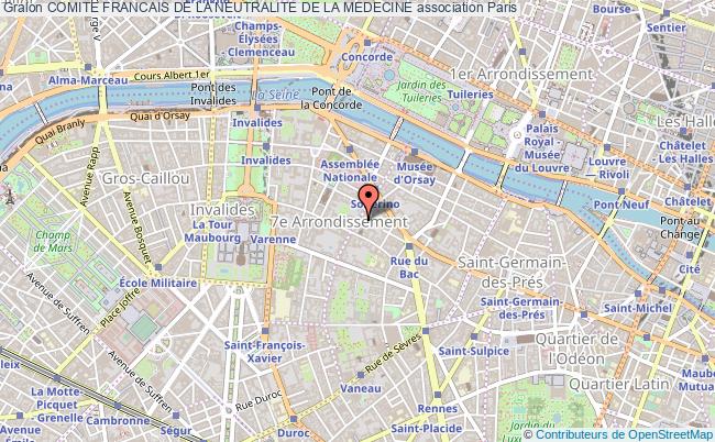 plan association Comite Francais De La Neutralite De La Medecine Paris