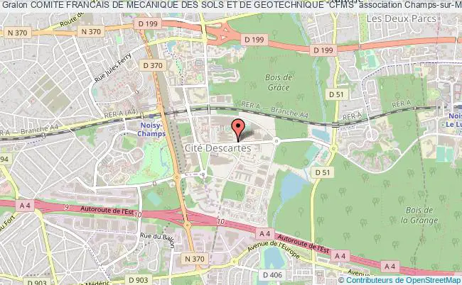 plan association Comite Francais De Mecanique Des Sols Et De Geotechnique "cfms" Champs-sur-Marne