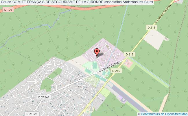 plan association ComitÉ FranÇais De Secourisme De La Gironde Andernos-les-Bains
