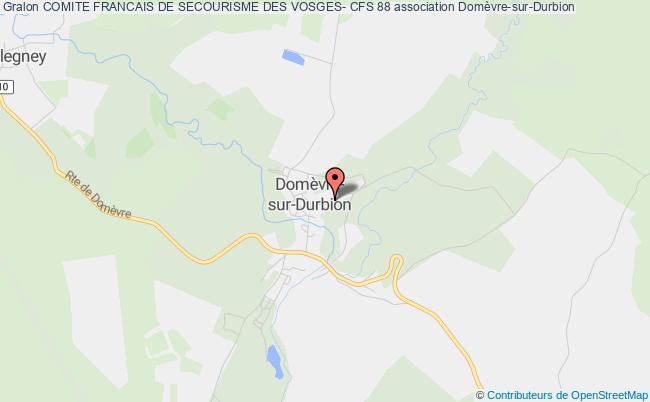 plan association Comite Francais De Secourisme Des Vosges- Cfs 88 Domèvre-sur-Durbion