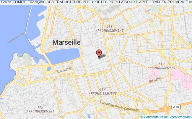 plan association ComitÉ FranÇais Des Traducteurs InterprÈtes PrÈs La Cour D'appel D'aix-en-provence Marseille