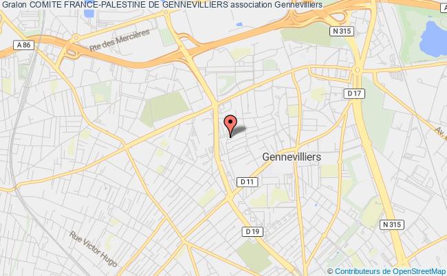 plan association Comite France-palestine De Gennevilliers Gennevilliers