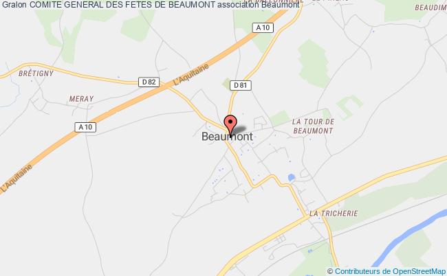 plan association Comite General Des Fetes De Beaumont Beaumont