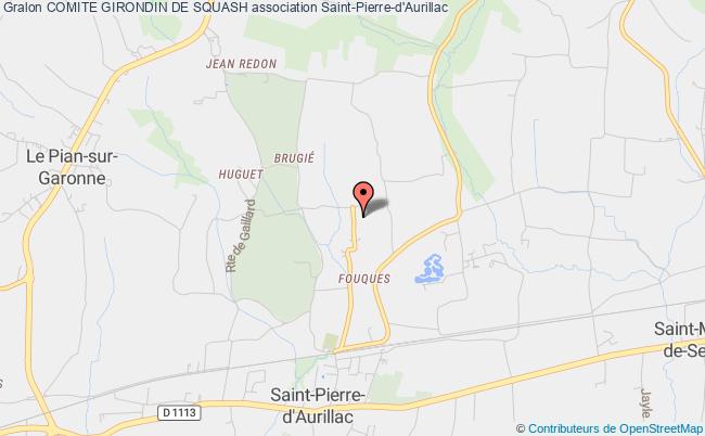 plan association Comite Girondin De Squash Saint-Pierre-d'Aurillac