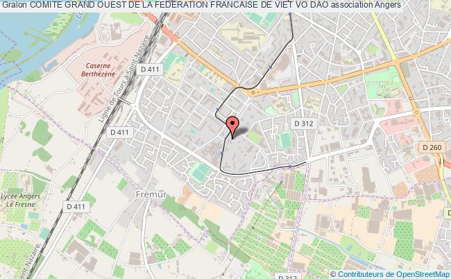 plan association Comite Grand Ouest De La Federation Francaise De Viet Vo Dao Angers