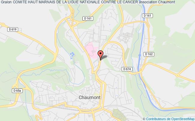 plan association Comite Haut Marnais De La Ligue Nationale Contre Le Cancer Chaumont
