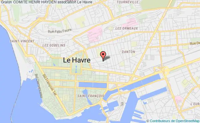 plan association Comite Henri Hayden Le Havre