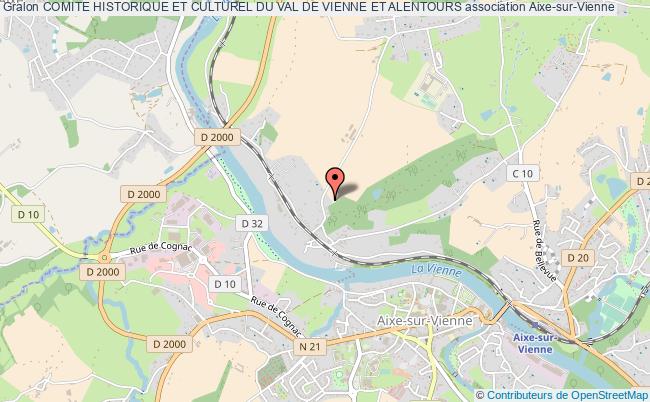 plan association Comite Historique Et Culturel Du Val De Vienne Et Alentours Aixe-sur-Vienne