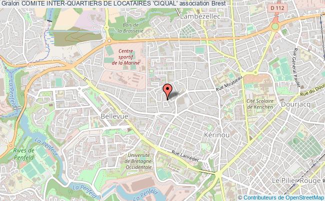 plan association Comite Inter-quartiers De Locataires 'ciqual' Brest