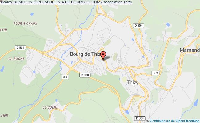 plan association Comite Interclasse En 4 De Bourg De Thizy Thizy-les-Bourgs