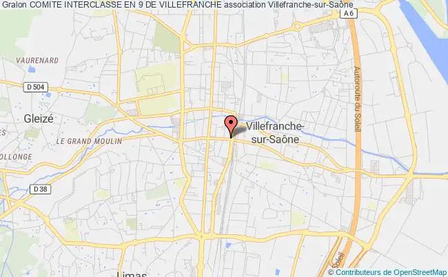 plan association Comite Interclasse En 9 De Villefranche Villefranche-sur-Saône