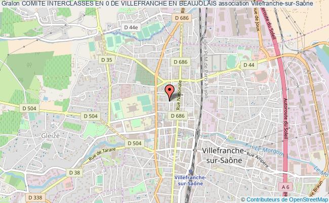 plan association Comite Interclasses En 0 De Villefranche En Beaujolais Villefranche-sur-Saône
