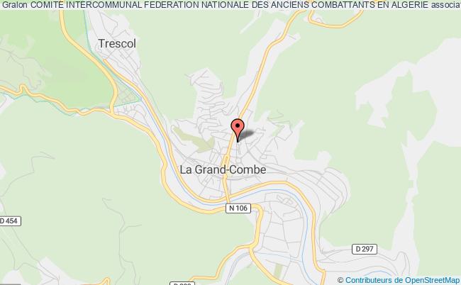 plan association Comite Intercommunal Federation Nationale Des Anciens Combattants En Algerie La    Grand-Combe