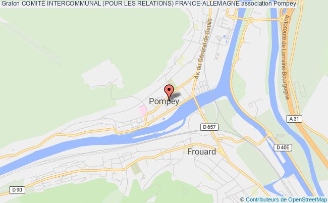 plan association ComitÉ Intercommunal (pour Les Relations) France-allemagne Pompey