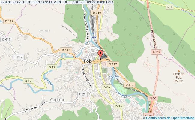 plan association Comite Interconsulaire De L'ariege Foix