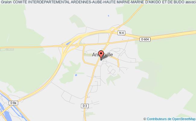 plan association ComitÉ InterdÉpartemental Ardennes-aube-haute Marne-marne D'aikido Et De Budo Ancerville