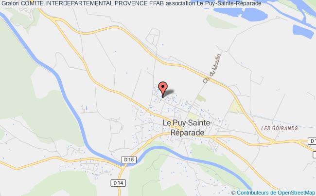 plan association Comite Interdepartemental Provence Ffab Le Puy-Sainte-Réparade