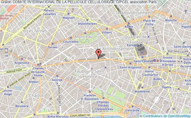 plan association Comite International De La Pellicule Cellulosique Cipcel Paris