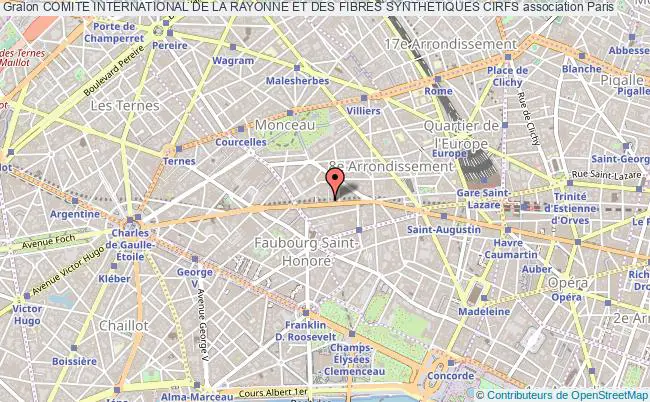 plan association Comite International De La Rayonne Et Des Fibres Synthetiques Cirfs Paris