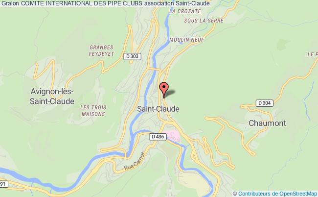 plan association Comite International Des Pipe Clubs Saint-Claude
