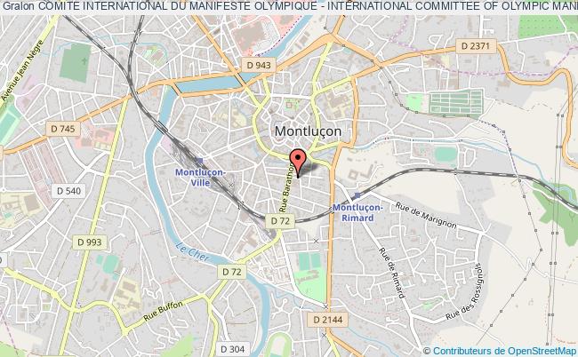 plan association Comite International Du Manifeste Olympique - International Committee Of Olympic Manifesto Montluçon