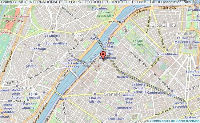 plan association Comite International Pour La Protection Des Droits De L'homme Cipdh Paris