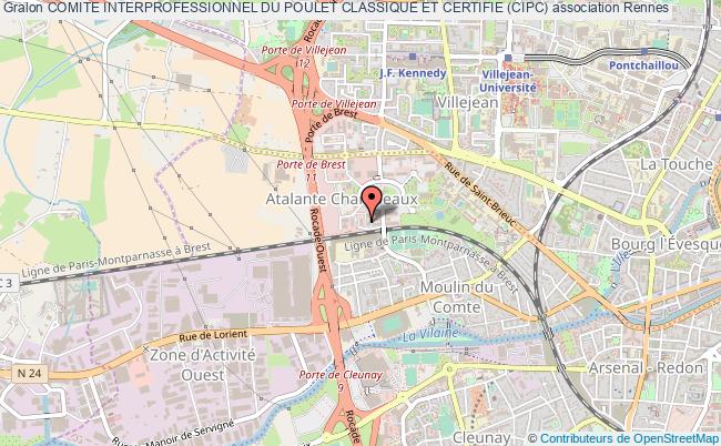plan association Comite Interprofessionnel Du Poulet Classique Et Certifie (cipc) Rennes