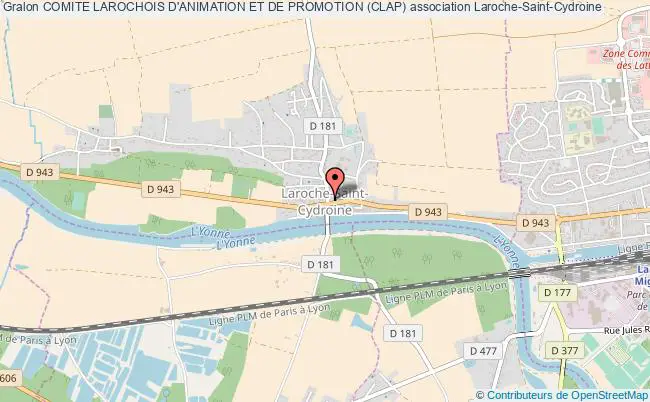 plan association Comite Larochois D'animation Et De Promotion (clap) Laroche-Saint-Cydroine