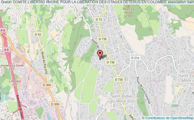 plan association Comite Libertad Rhone Pour La Liberation Des Otages Detenus En Colombie Saint-Didier-au-Mont-d'Or