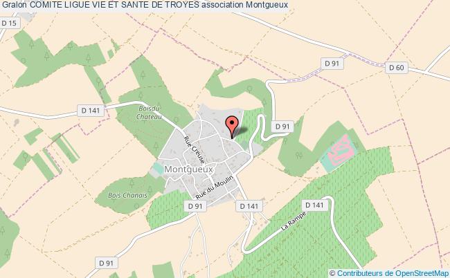 plan association Comite Ligue Vie Et Sante De Troyes Montgueux
