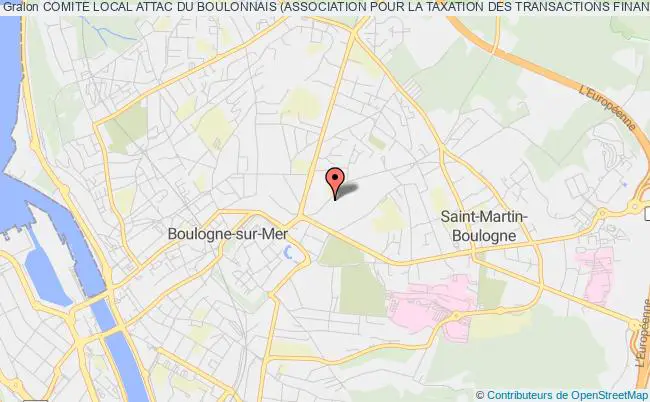 plan association Comite Local Attac Du Boulonnais (association Pour La Taxation Des Transactions Financieres Et Pour L'action Citoyenne) Boulogne-sur-Mer