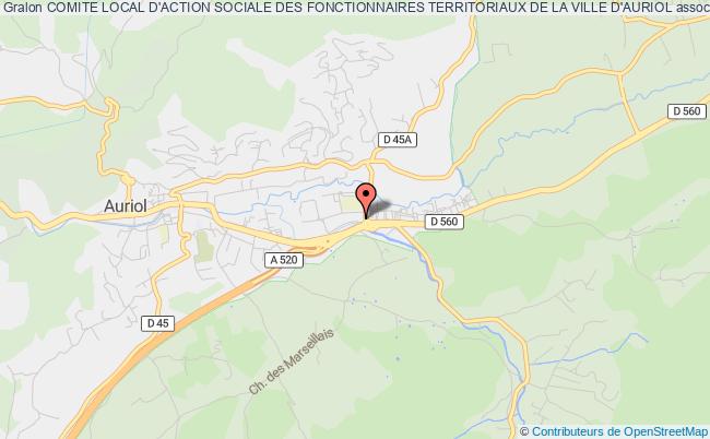 plan association Comite Local D'action Sociale Des Fonctionnaires Territoriaux De La Ville D'auriol Auriol