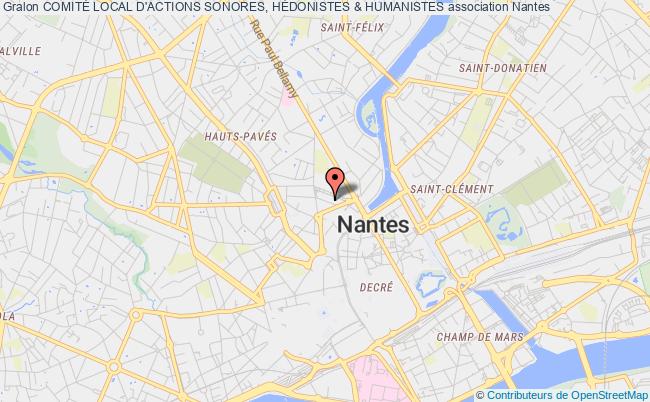 plan association ComitÉ Local D'actions Sonores, HÉdonistes & Humanistes Nantes