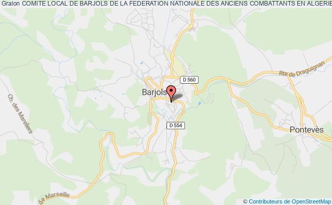 COMITE LOCAL DE BARJOLS DE LA FEDERATION NATIONALE DES ANCIENS COMBATTANTS EN ALGERIE