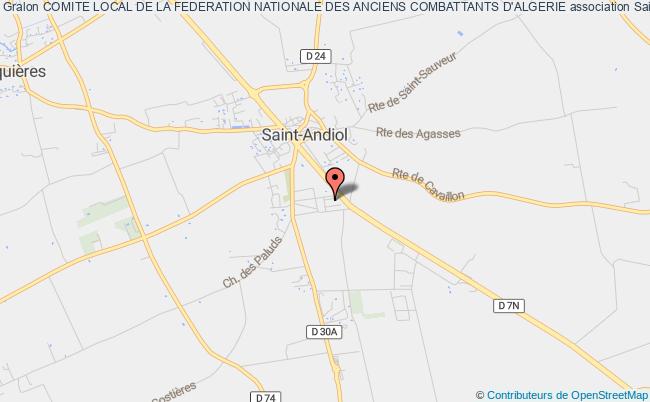 plan association Comite Local De La Federation Nationale Des Anciens Combattants D'algerie Saint-Andiol