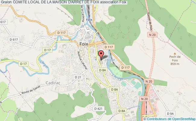 plan association Comite Local De La Maison D'arret De Foix Foix