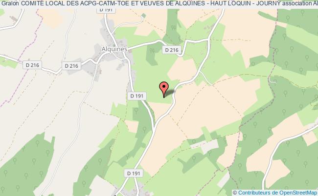 COMITE LOCAL DES ACPG-CATM-TOE ET VEUVES DE ALQUINES - HAUT LOQUIN - JOURNY