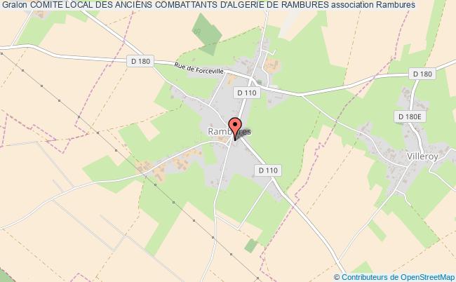 COMITE LOCAL DES ANCIENS COMBATTANTS D'ALGERIE DE RAMBURES