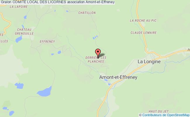 plan association ComitÉ Local Des Licornes Amont-et-Effreney