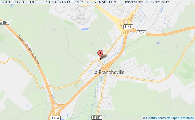plan association ComitÉ Local Des Parents D'elÈves De La Francheville Francheville